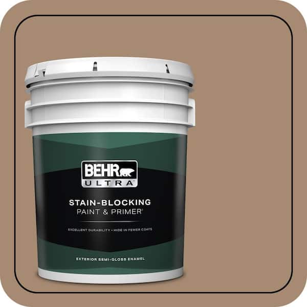 BEHR ULTRA 5 gal. #N260-5 Distant Land Semi-Gloss Enamel Exterior Paint & Primer