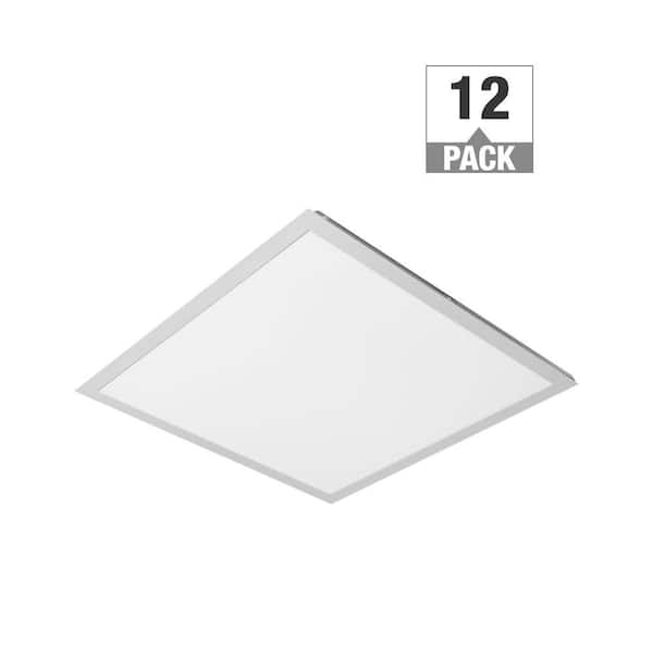 2 ft. x 2 ft. White Integrated LED Flat Panel, 5000K, 40-Watt (2-Pack) 2 ft. x 2 ft. White Integrated LED Flat Panel, 5000K, 40-Watt (2-Pack)