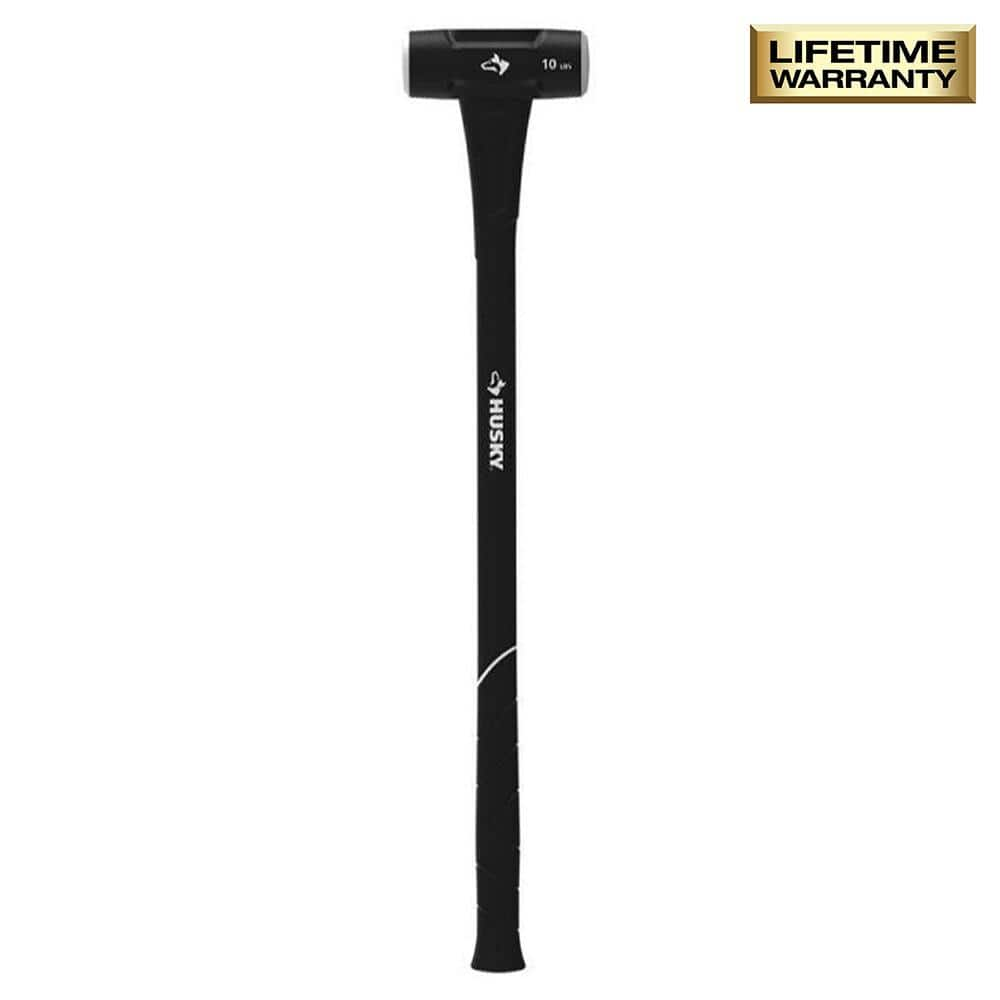 Husky 10 lbs. Sledge Hammer with 34 in. Fiberglass Handle HD-SF10LB - The  Home Depot