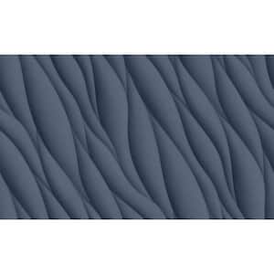Petrol 3D Ocean Waves Print Non-Woven Paper Paste the Wall Textured Wallpaper 57 sq. ft.