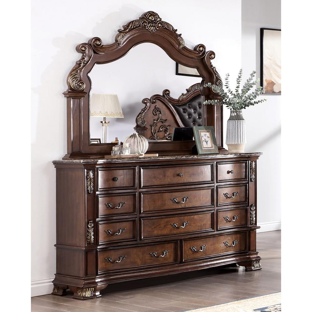 ID:G60155916　チェスト５段　US　右側面ワレ・キズ有 brown-cherry-furniture-of-