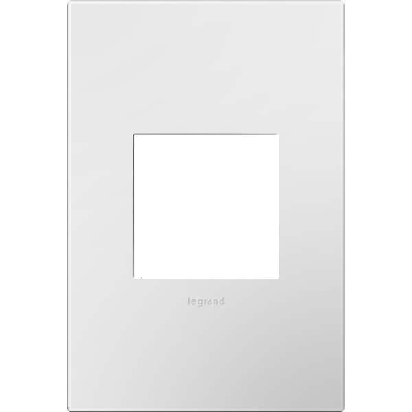 Legrand Adorne 1 Gang Decorator/Rocker Wall Plate with Microban, Gloss White (1-Pack)