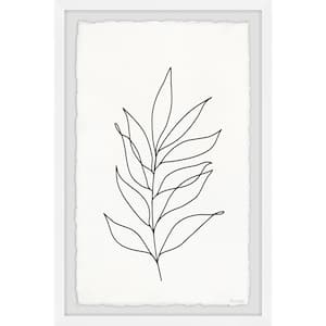 "Leaf Contour" by Marmont Hill Framed Nature Art Print 36 in. x 24 in.