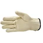 Premium Genuine Grain Cowhide Large Leather Gloves (3-Pair)