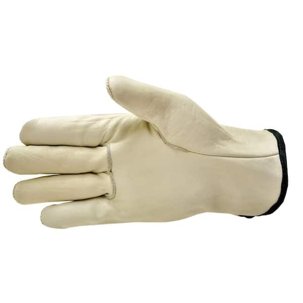 G & F Products Medium Premium Genuine Grain Cowhide Leather Gloves