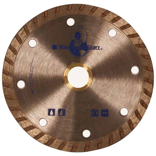 World Diamond Source 4 in. Continuous Rim DIY Dry Turbo Blade for Circular Saws