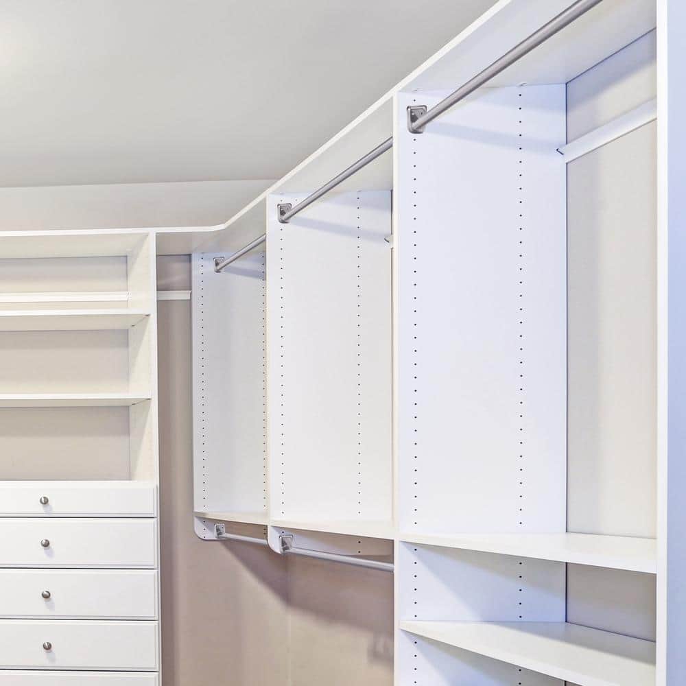 Adjustable Polished Chrome Steel Closet Rod 27-48 Inches