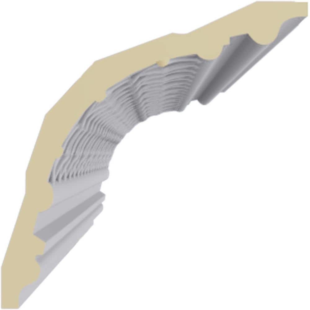 Brightton Large White Polyurethane Crown Moulding