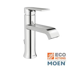 Genta Single Handle Single Hole Bathroom Faucet in Chrome