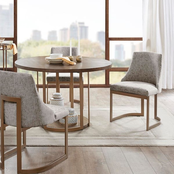 Robertson 2-Piece Grey Wood Top Dining Chair Set