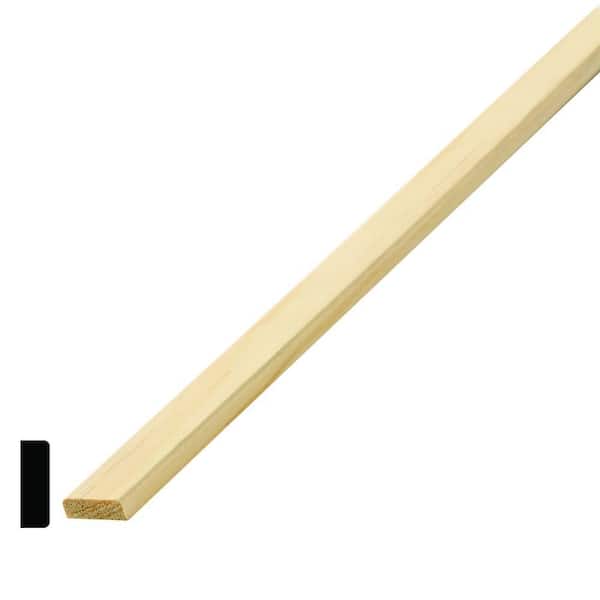 1/4 in. D x 3/4 in. W x 96 in. L Pine Wood Screen Moulding Pack (16-Pack)
