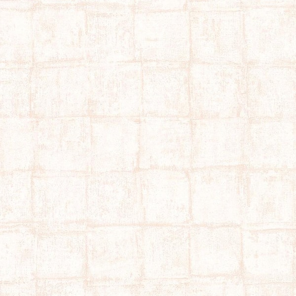 Walls Republic Sewn Concrete Squares Wheat Paper Strippable Roll (Covers 57 sq. ft.)