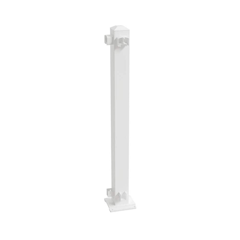 3 x 3 Corner Post Aluminum Deck Railing in White for 36 in High System price history on PriceWatchPro