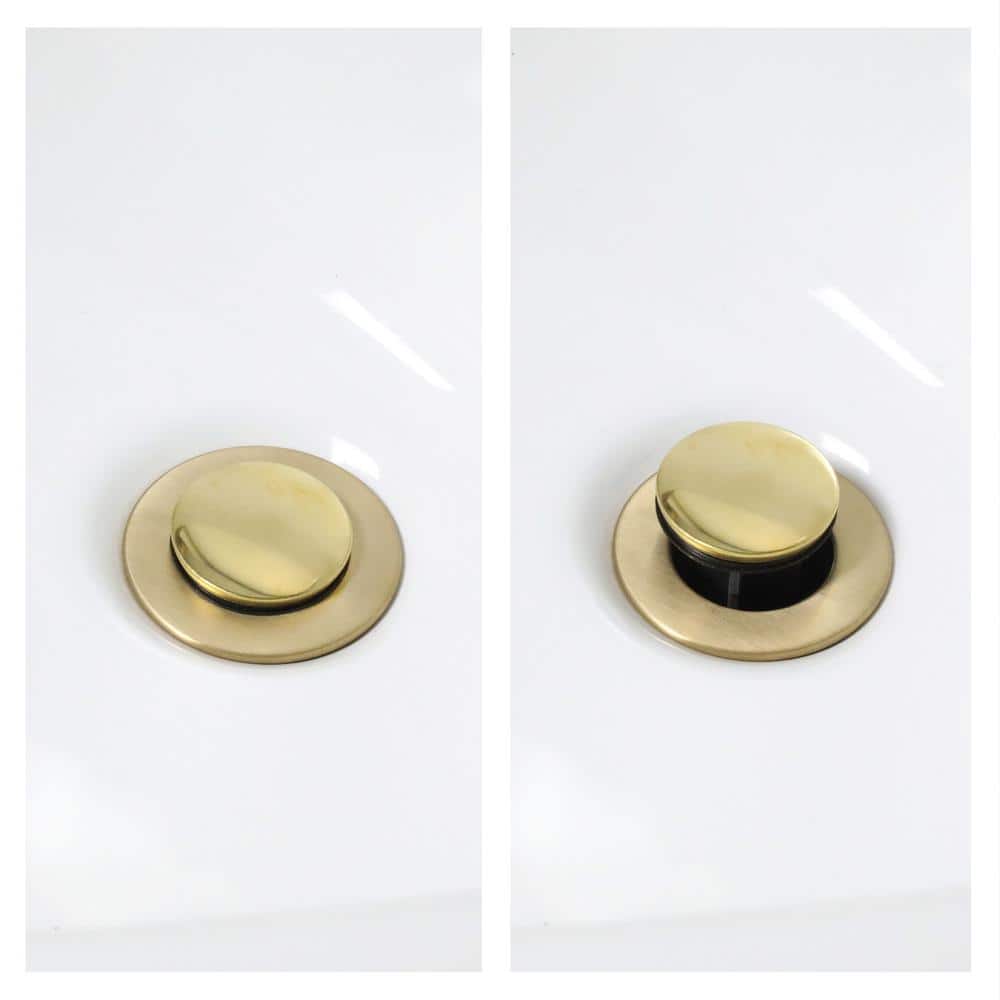 1.4 in. Polished Brass Plastic Replacement Pop-Up Stopper