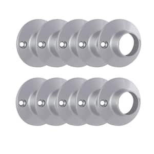 2.25 in. Polished Chrome Shower Rod Mounting Bracket (10-Pack)
