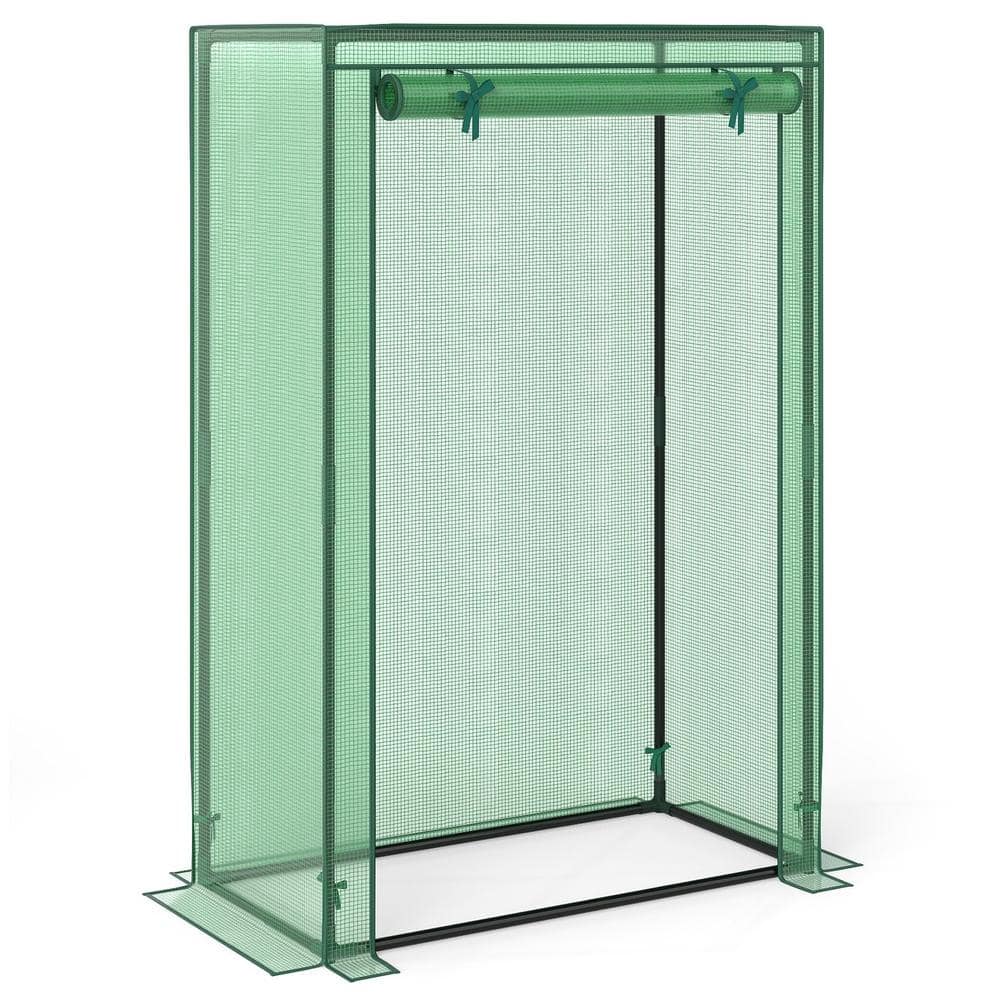 Portable Mini Greenhouse 39 in. x 20 in. x 59 in. 4.5 lb. with Roll-Up Zipper Door and PE Grid Cover price history on PriceWatchPro