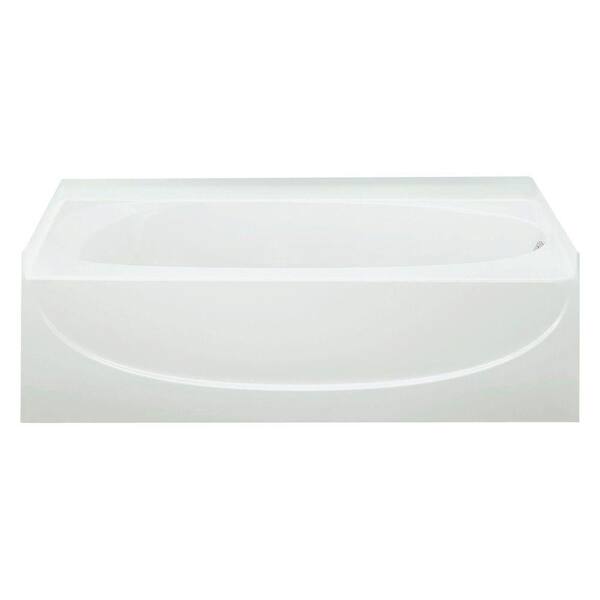 STERLING Acclaim 5 ft. Right Drain Rectangular Alcove Soaking Tub in White