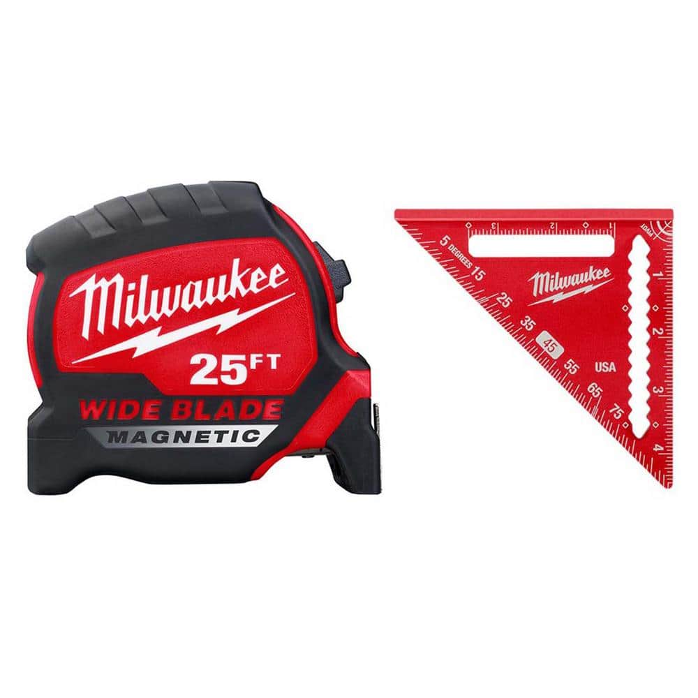 Reviews for Milwaukee 25 ft. x 1.3 in. W Blade Magnetic Tape Measure with  14 ft. Standout and 4-1/2 in. Trim Square