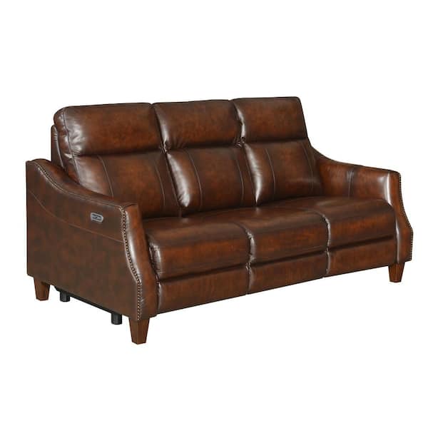 Steve Silver Akari English Chestnut Power Reclining Sofa