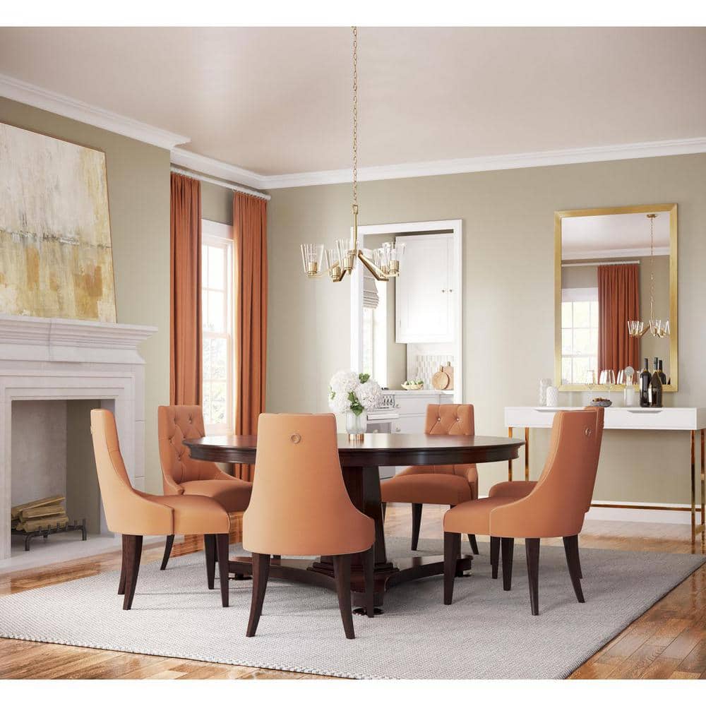 Vertex Brushed Gold and Nickel Five Light Chandelier