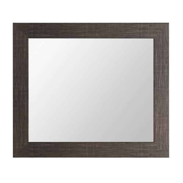 BrandtWorks Medium Square Black Modern Mirror (32 in. H x 32 in. W)