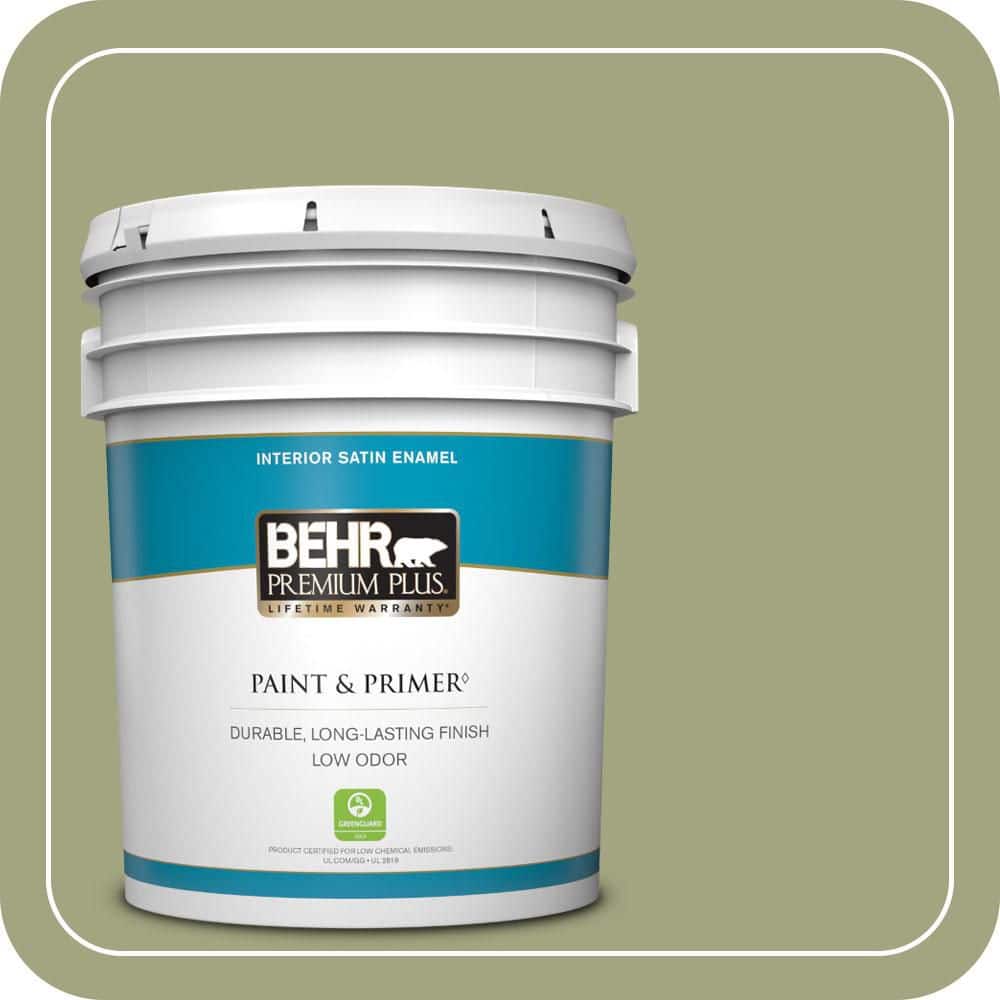 5 gal. #410F-4 Mother Nature Satin Enamel Low Odor Interior Paint & Primer price history on PriceWatchPro