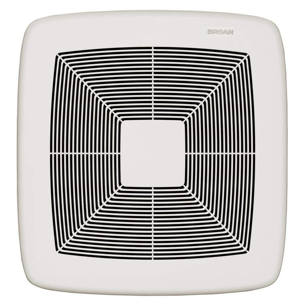 White Energy Star Certified Bathroom Exhaust Fan with Polymeric Grille