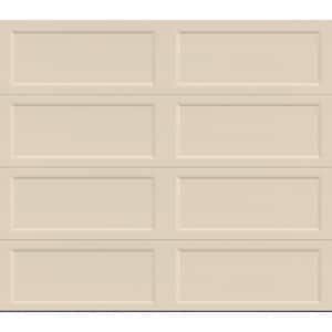 Bridgeport Steel Extended Panel 8ft x 7ft Insulated 6.3 R-Value Almond Garage Door without windows