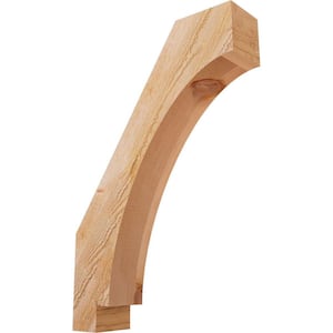 4''W x 16''D x 24''H Imperial Rough Sawn Knee Brace, Western Red Cedar