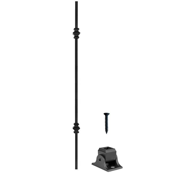 Royal Railing Series Black Galvanized Steel Windsor 6.7 in. H x 1/2 in. W 12 Balusters with Hardware Included