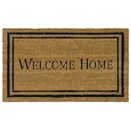 Rubber-Cal "LEAVE" Doormat - 18"x30" Coir Fiber Unwelcome Mat (Humorous) - View #2