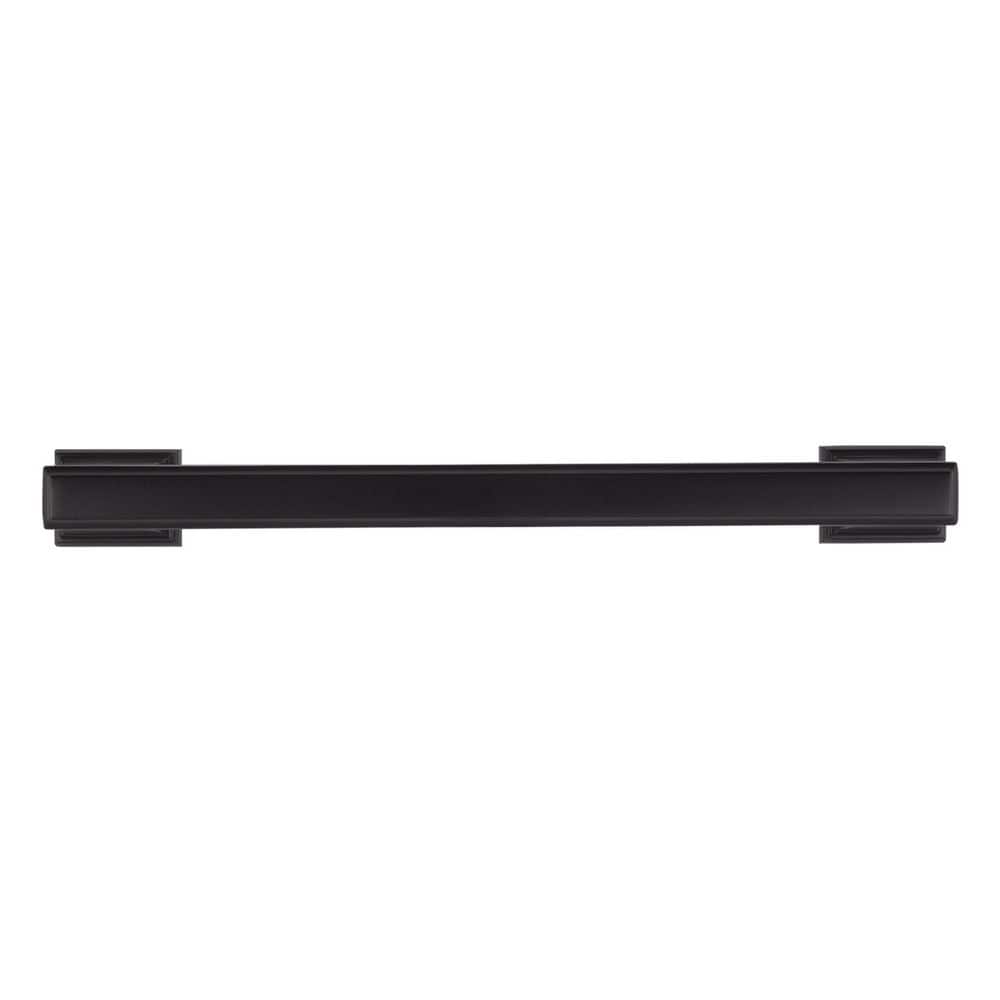 Matte Black Steel 5-Inch Bar Pulls with Mounting Hardware, Set of 10