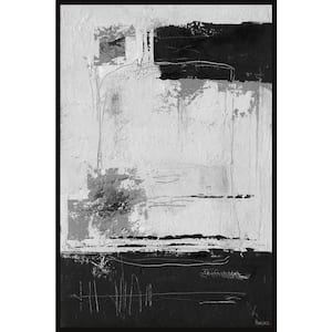 "The Other Side" by Parvez Taj Floater Framed Canvas Abstract Art Print 30 in. x 20 in.