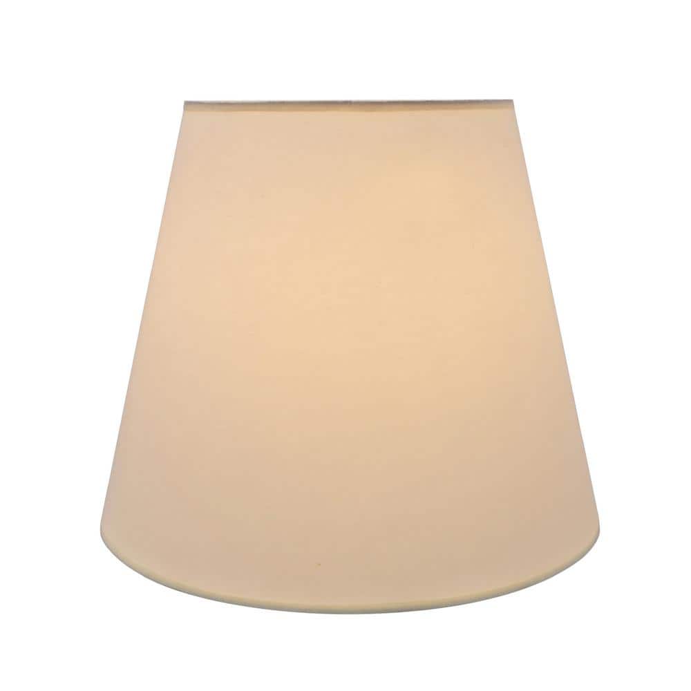 Ivory Cotton Empire Lamp Shade with Spider Construction
