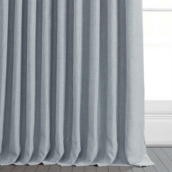 Sheer Voile Faux Linen Fabric Gasa 118 Wide Curtain Drapery Sold BTY 100%  Polyester (Black) 