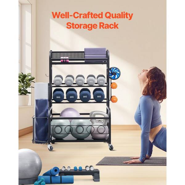 Yoga Mat Total Gym Storage Dumbbell Set Weight Rack For Home Gym