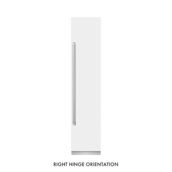 18 in. 8.6 cu. ft. Right Hinge Upright Column Freezer in White Matte with Graphite Gray Interior