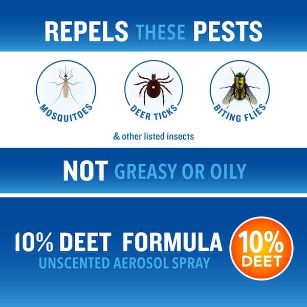 4 oz. Dry Mosquito Insect Repellent Aerosol Spray (4-Pack)