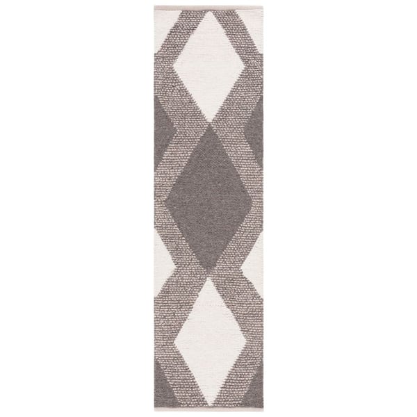 Diamond Runner Rug SAFAVIEH Natura 2 ft. x 8 ft. Ivory/Beige Abstract Diamond Runner Rug ...