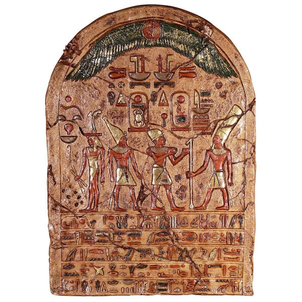 Design Toscano 46 in. x 33.5 in. Egyptian Grand-Scale Ceremonial Wall Sculpture