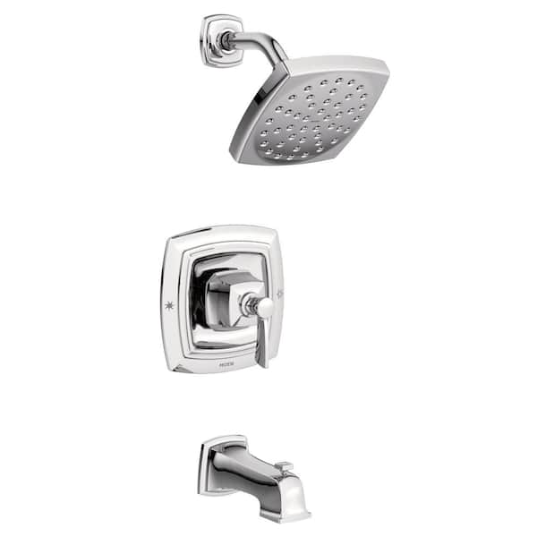 MOEN Conway Single Handle 1-Spray Tub and Shower Faucet 1.75 GPM in. Chrome (Valve Included)