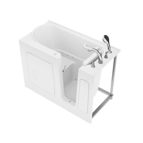Builder's Choice 53 in. Right Drain Quick Fill Walk-In Whirlpool and Air Bath Tub in White Builder's Choice 53 in. Right Drain Quick Fill Walk-In Whirlpool and Air Bath Tub in White