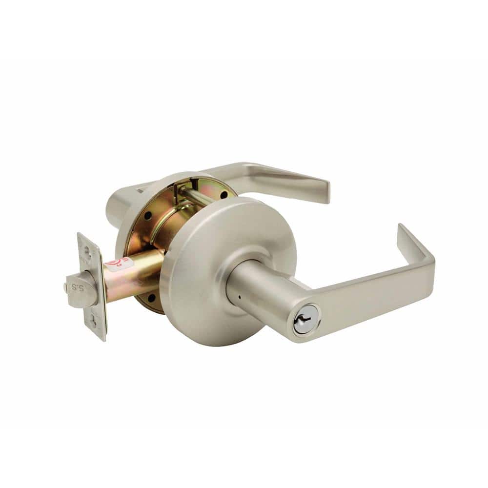 Copper Creek Grade Satin Stainless Cylindrical Storeroom Door Lever  AL6250SS The Home Depot