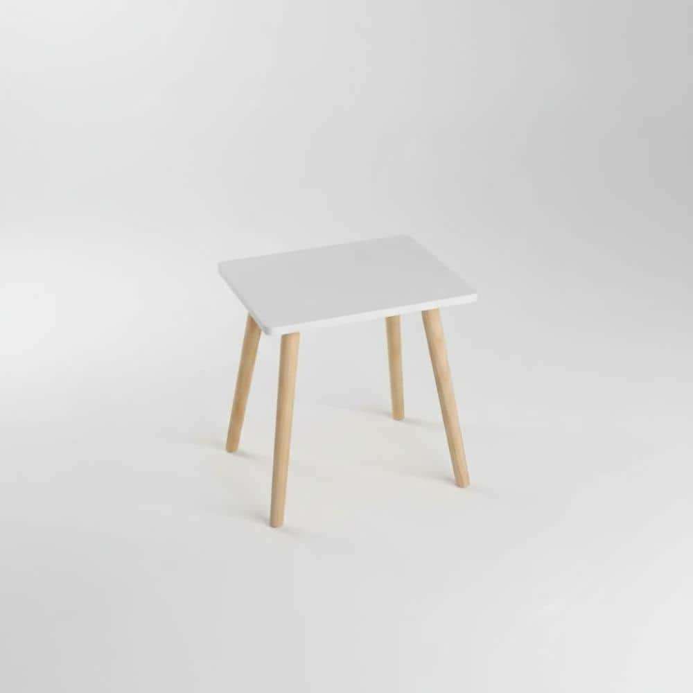 "15.75"" Modern White End Table, Solid Wood Side Table for Small Spaces" price history on PriceWatchPro