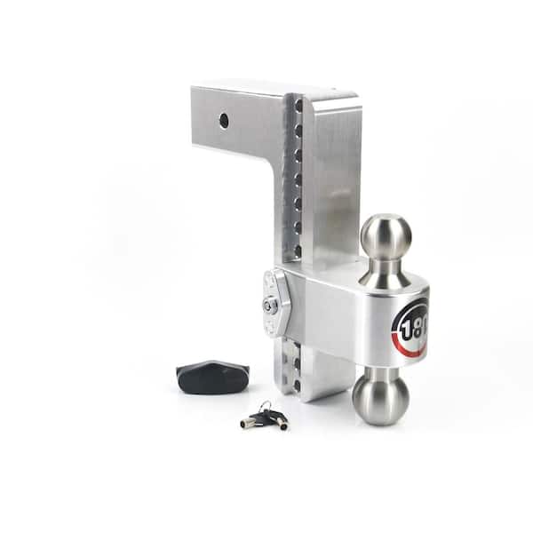 Weigh Safe 180 Hitch - 10" Adjustable Trailer Hitch Ball Mount for 3" Receiver w/ Stainless Steel Balls, 21,000 lbs GTW