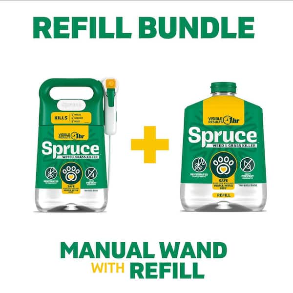 64 oz. Snap and Spray Weed and Grass Killer Starter Kit and 64 oz. Refill Combo