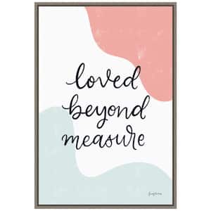 16 in. x 23.25 in. Blush Nursery II Mother's Day Holiday Framed Canvas Wall Art