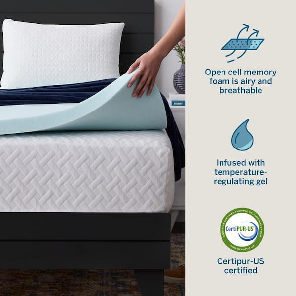 100% MEMORY FOAM MATTRESS TOPPER AVAILABLE IN DOUBLE AND 2" DEEP DEPTH 