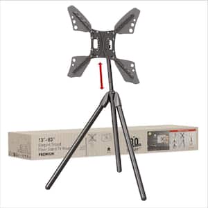 13 - 83 inch Tilt Elegant Tripod Floor Stand TV Mount Black Patented to Fit Various Screen Types