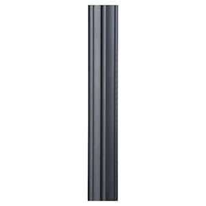 7 ft. Black Fluted Outdoor Lamp Post 7 ft. Black Fluted Outdoor Lamp Post